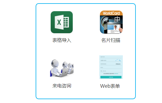 右1:八駿CRM系統(tǒng)-銷(xiāo)售線索管理-名片掃描\表格導(dǎo)入